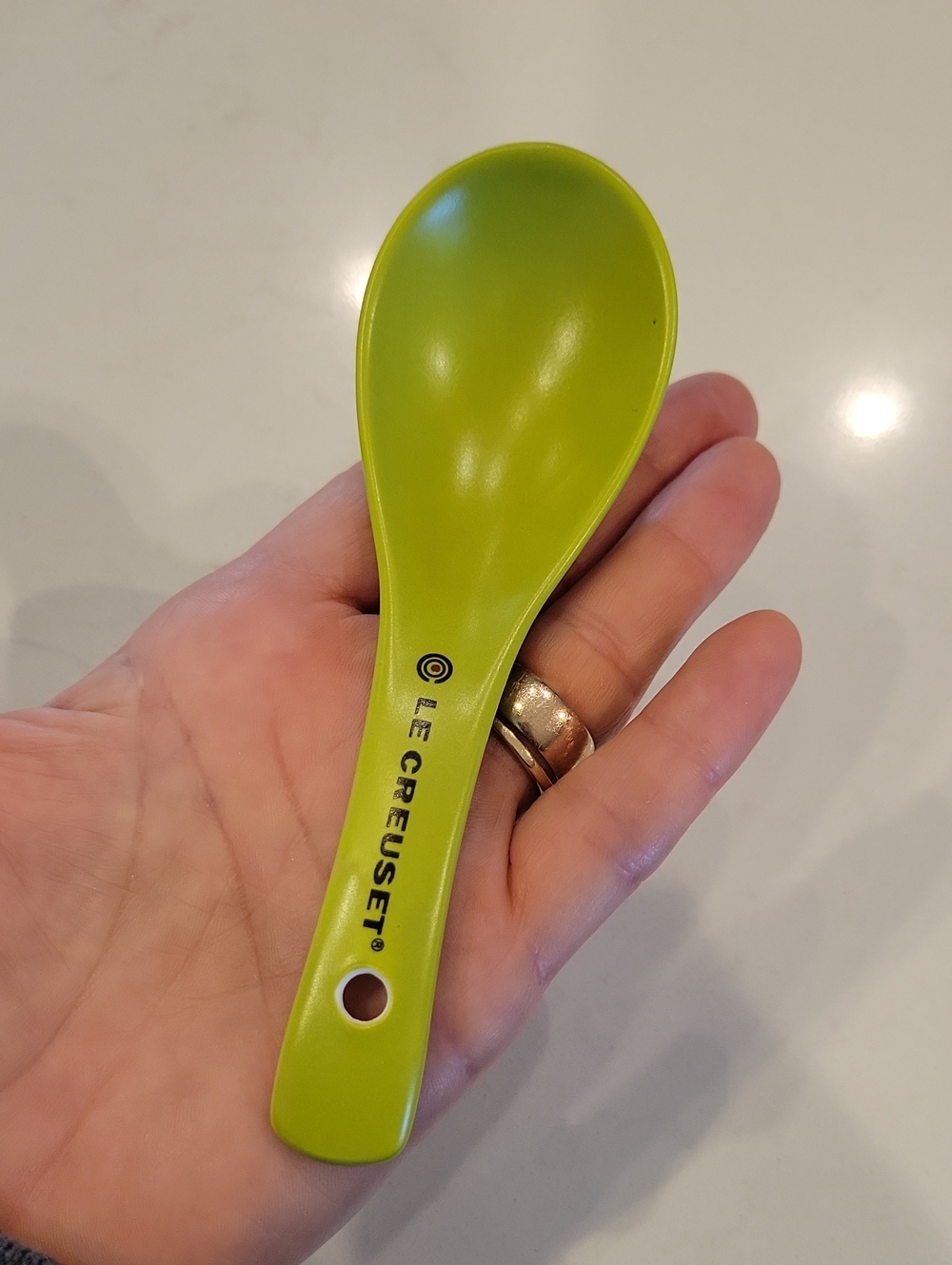 Le Creuset Green Serving Spoon - Picture 3 of 4